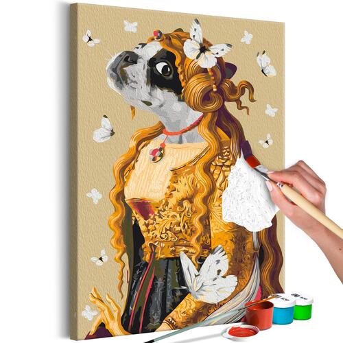 Mal selv billede - Lady Pug 40 x 60 cm
