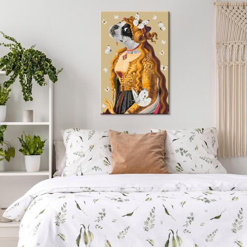 Mal selv billede - Lady Pug 40 x 60 cm