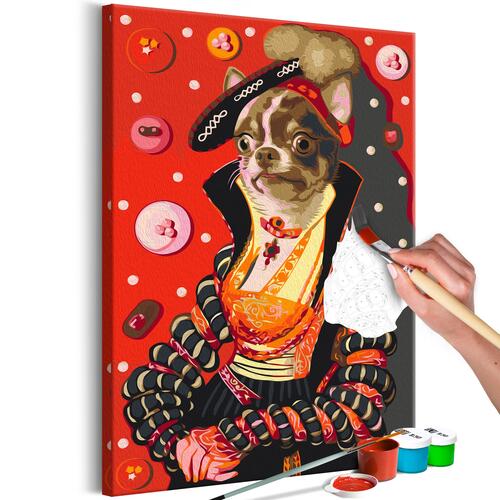 Mal selv billede - Red Robe 40 x 60 cm