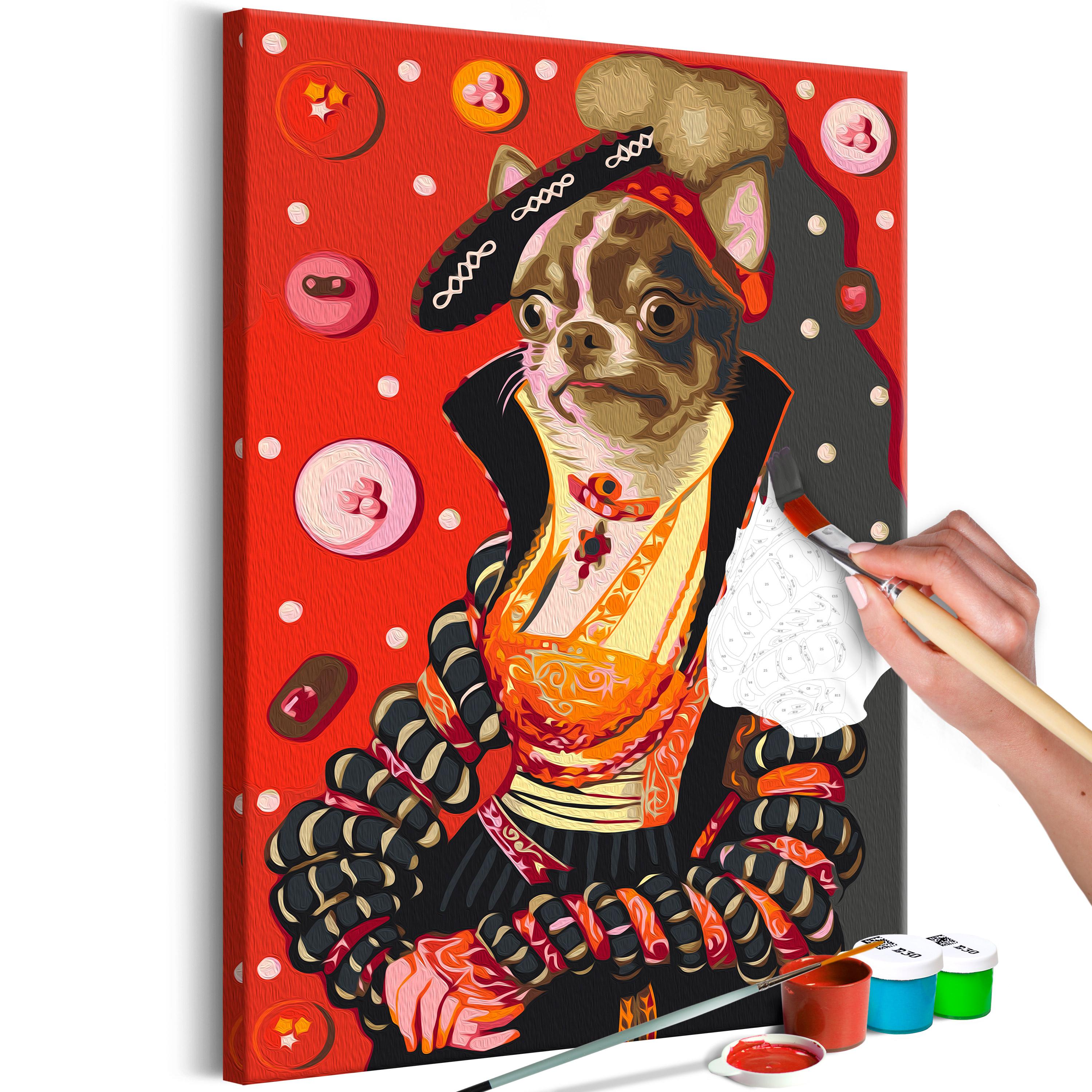 Mal selv billede - Red Robe 40 x 60 cm