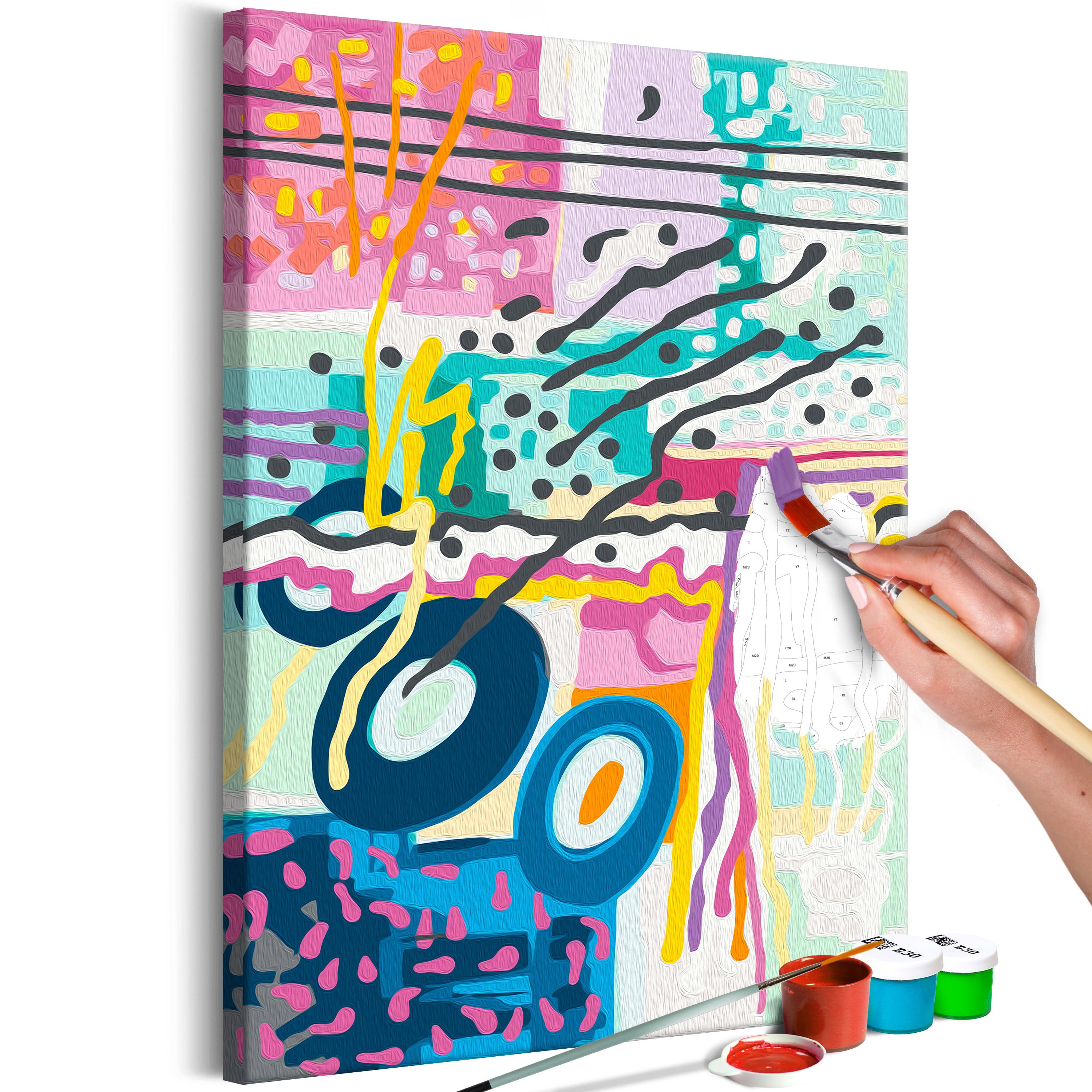 Mal selv billede - Dancing Droplets 40 x 60 cm