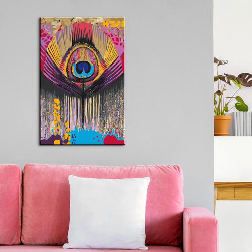 Mal selv billede - Peacock Composition 40 x 60 cm