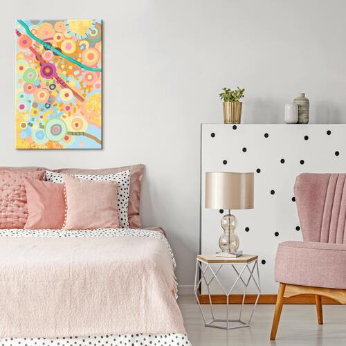 Mal selv billede - Rainbow Circles 40 x 60 cm