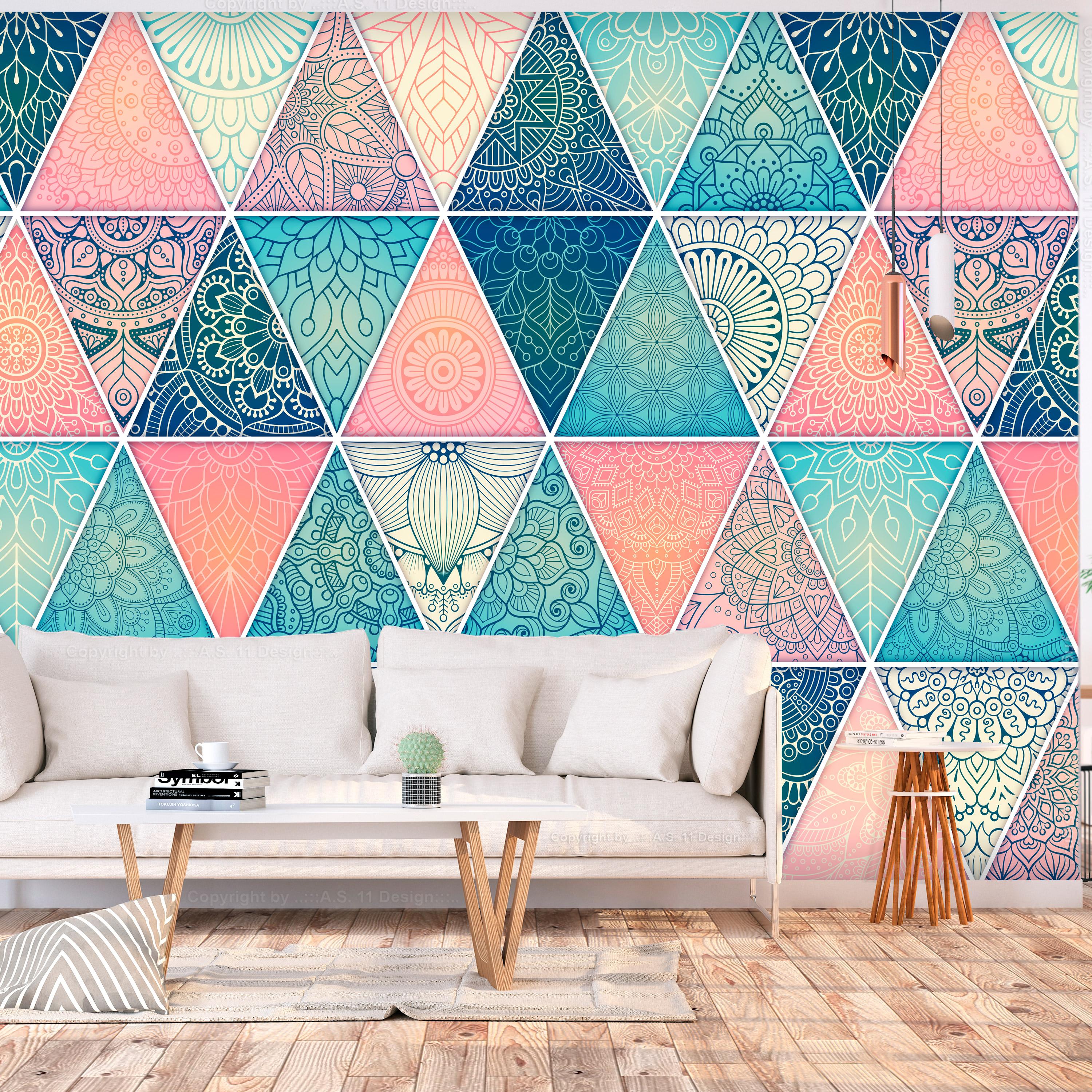 Fototapet - Oriental Triangles - 441 x 315 cm - Selvklæbende