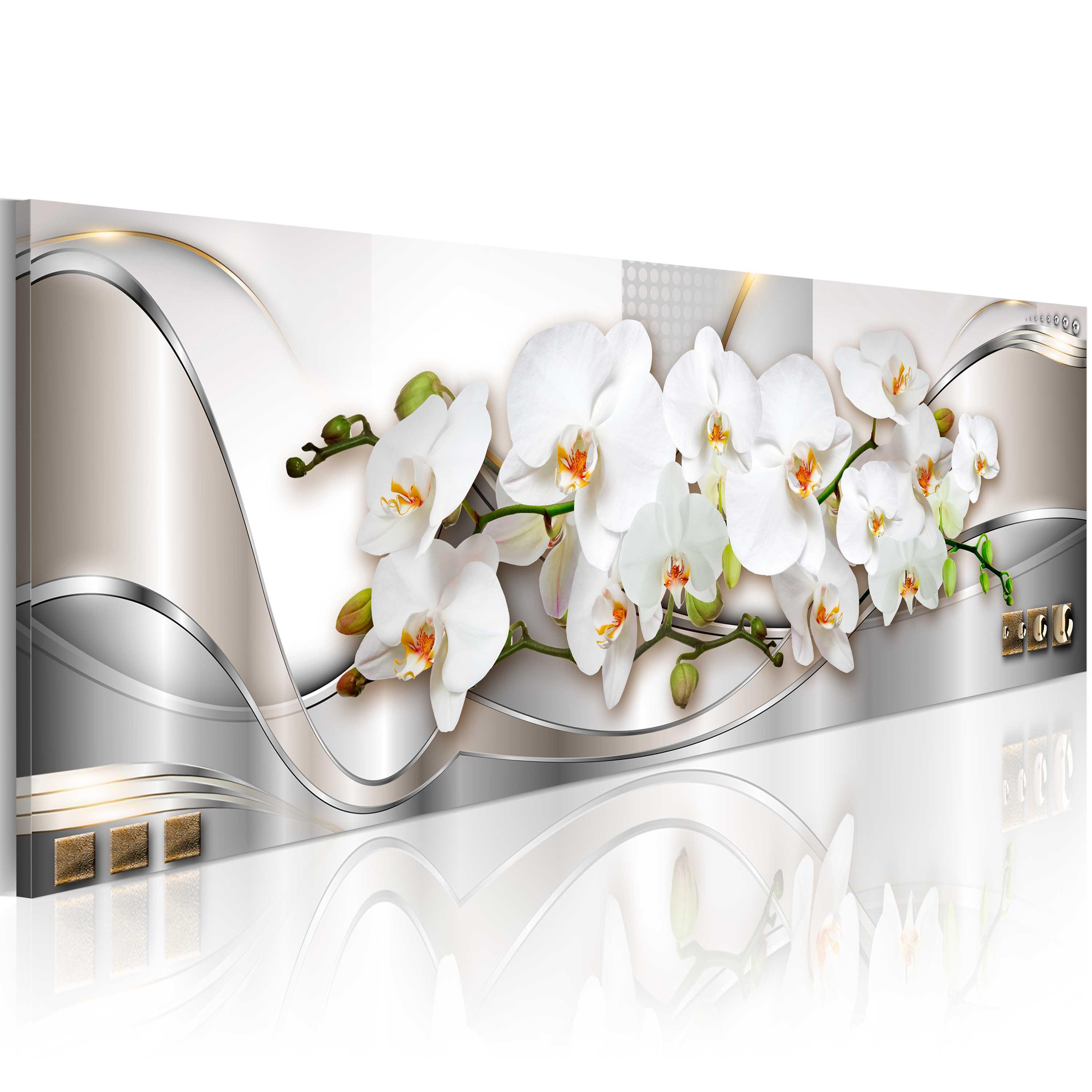 Billede - Orchids II - 120 x 40 cm - Premium Print