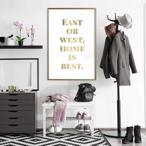 Plakat - Gold Home Is Best