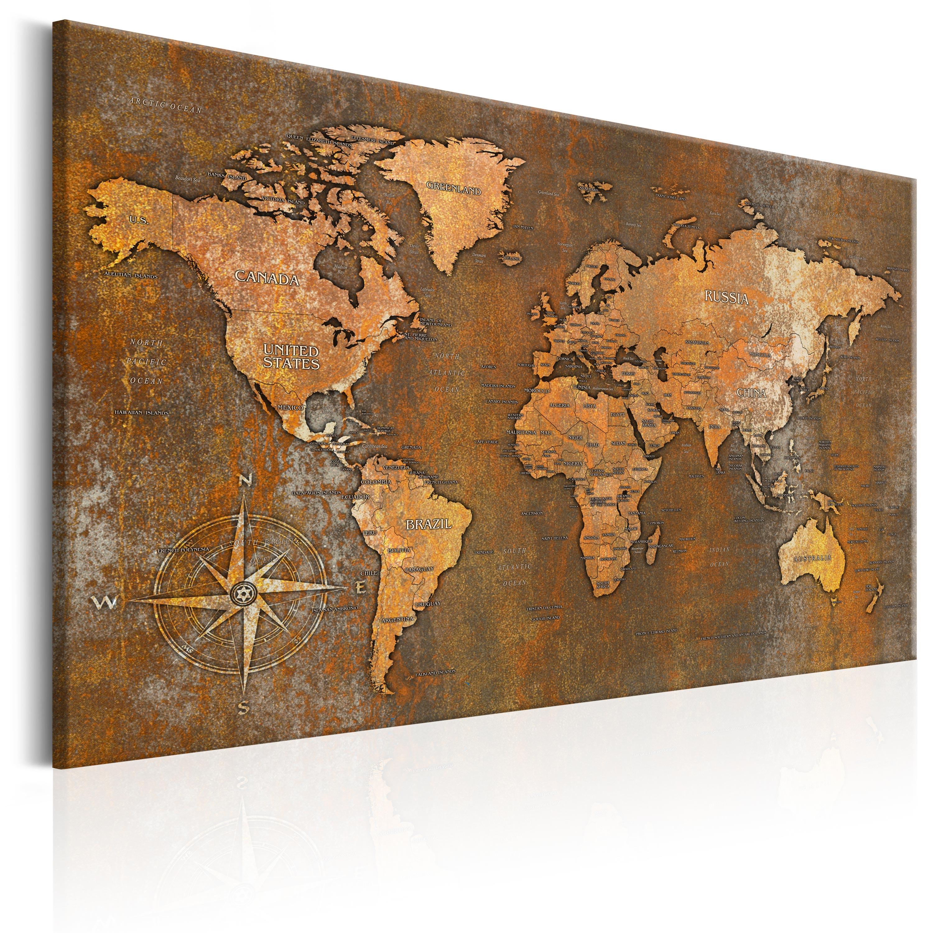 Billede - Rusty World - 120 x 80 cm - Premium Print