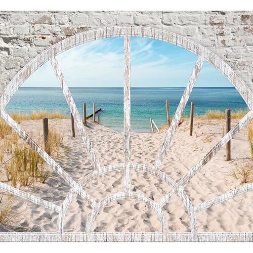 Fototapet - Window View - Beach