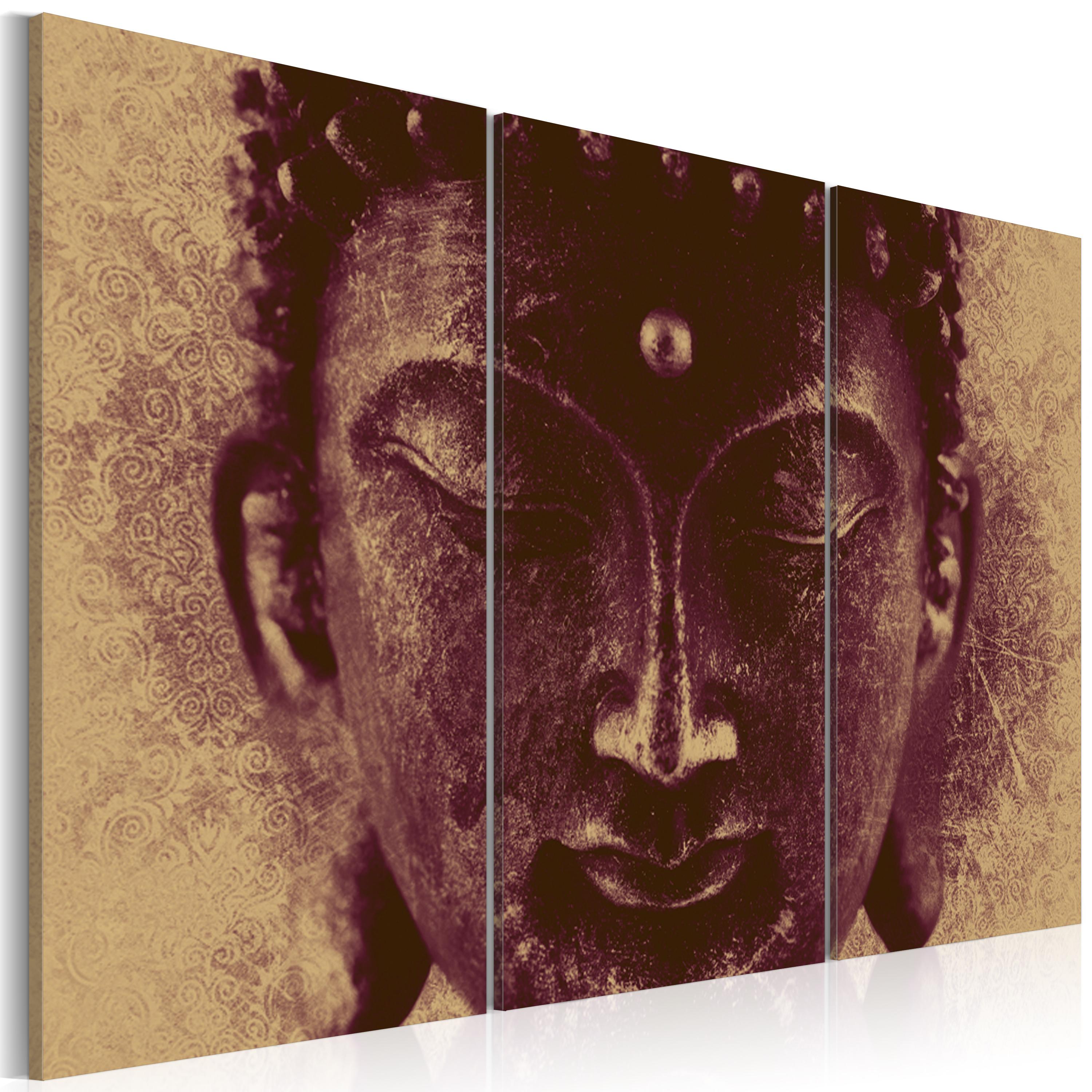 Billede - Buddha - face - 60 x 40 cm - Premium Print