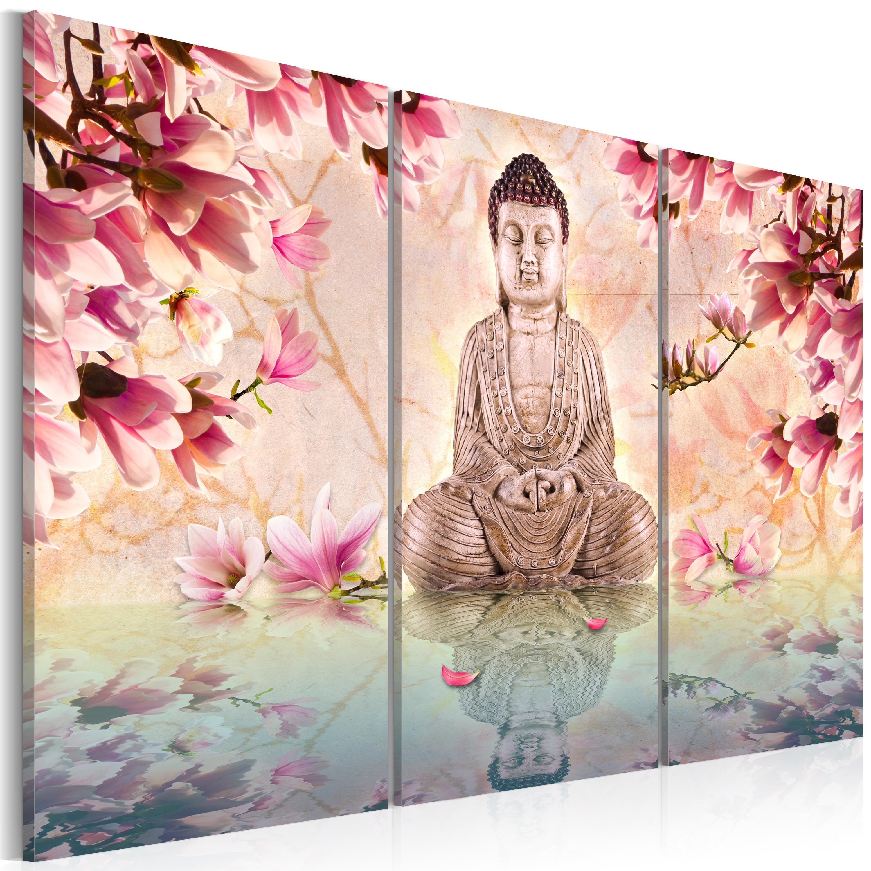 Billede - Buddha - meditation - 90 x 60 cm - Premium Print