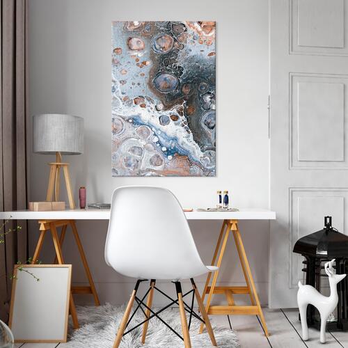 Billede - Blue Sienna Marble (1 Part) Vertical