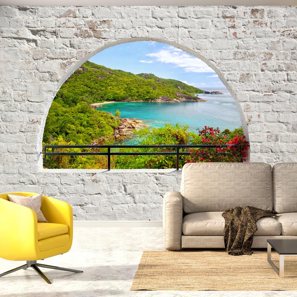 Fototapet -  Emerald Island - 200 x 140 cm - Standard