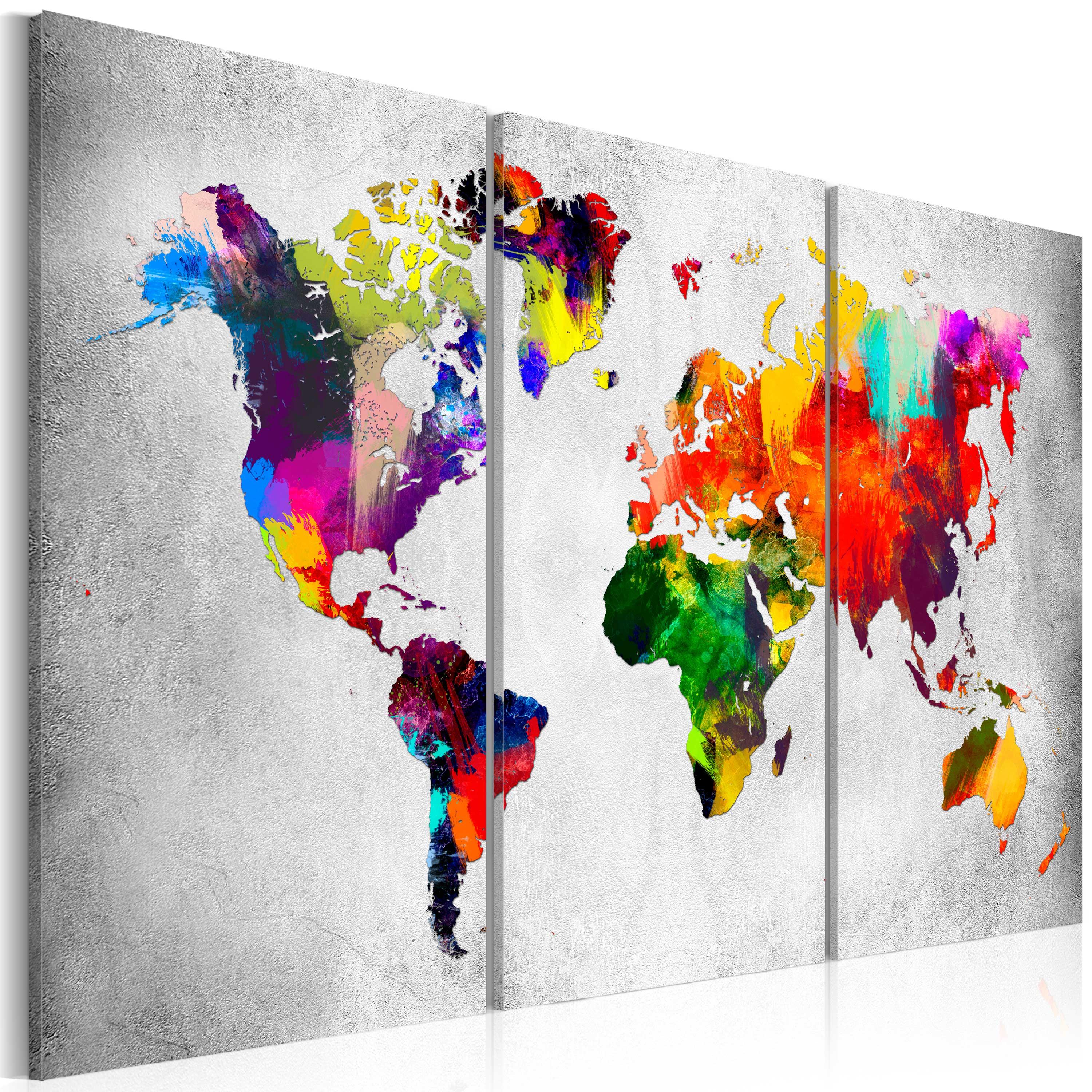 Billede - Artistic World - Triptych - 120 x 80 cm - Standard