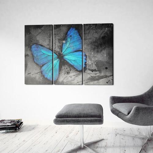 Billede - The study of butterfly - triptych