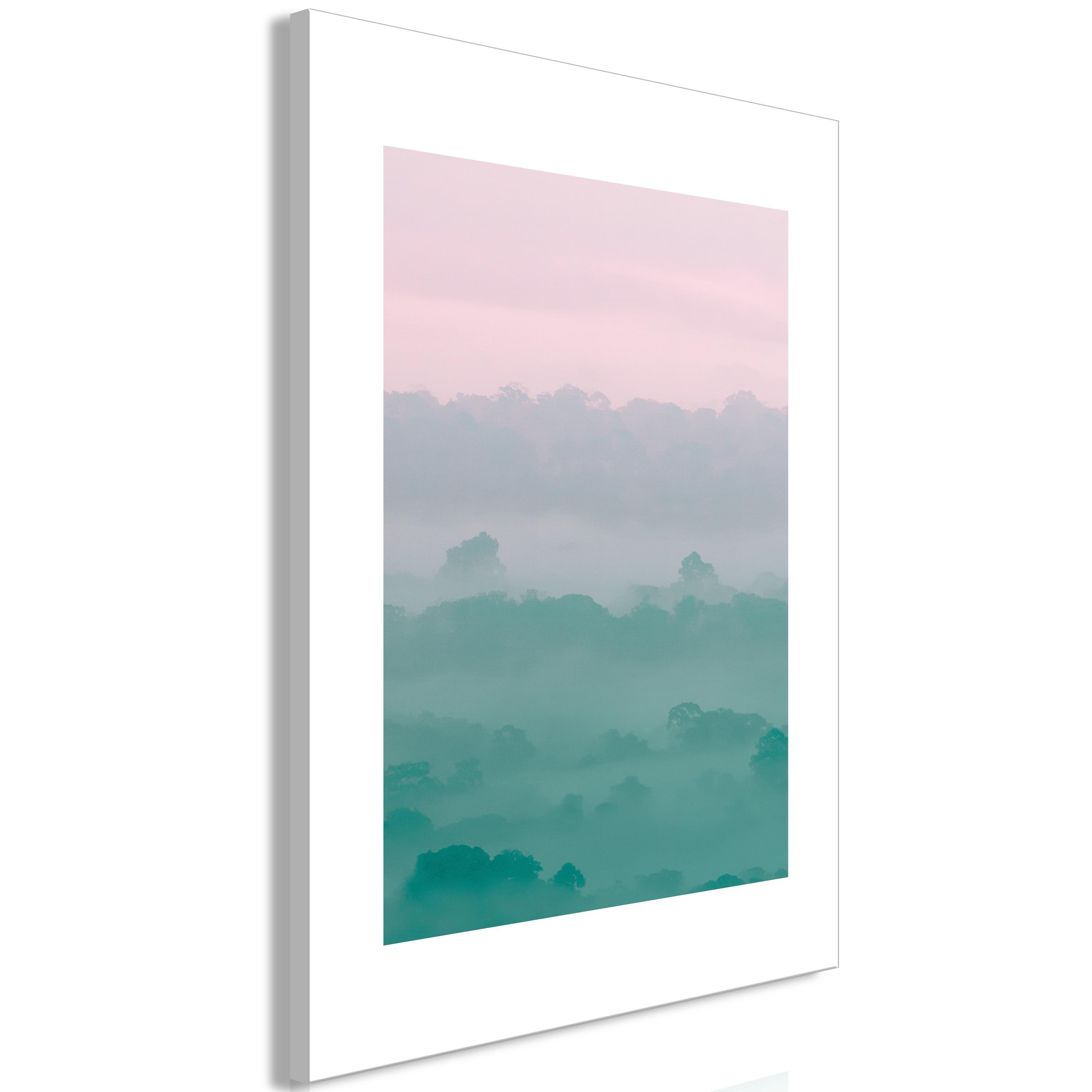 Billede - Foggy Dawn (1 Part) Vertical - 20 x 30 cm - På italiensk lærred