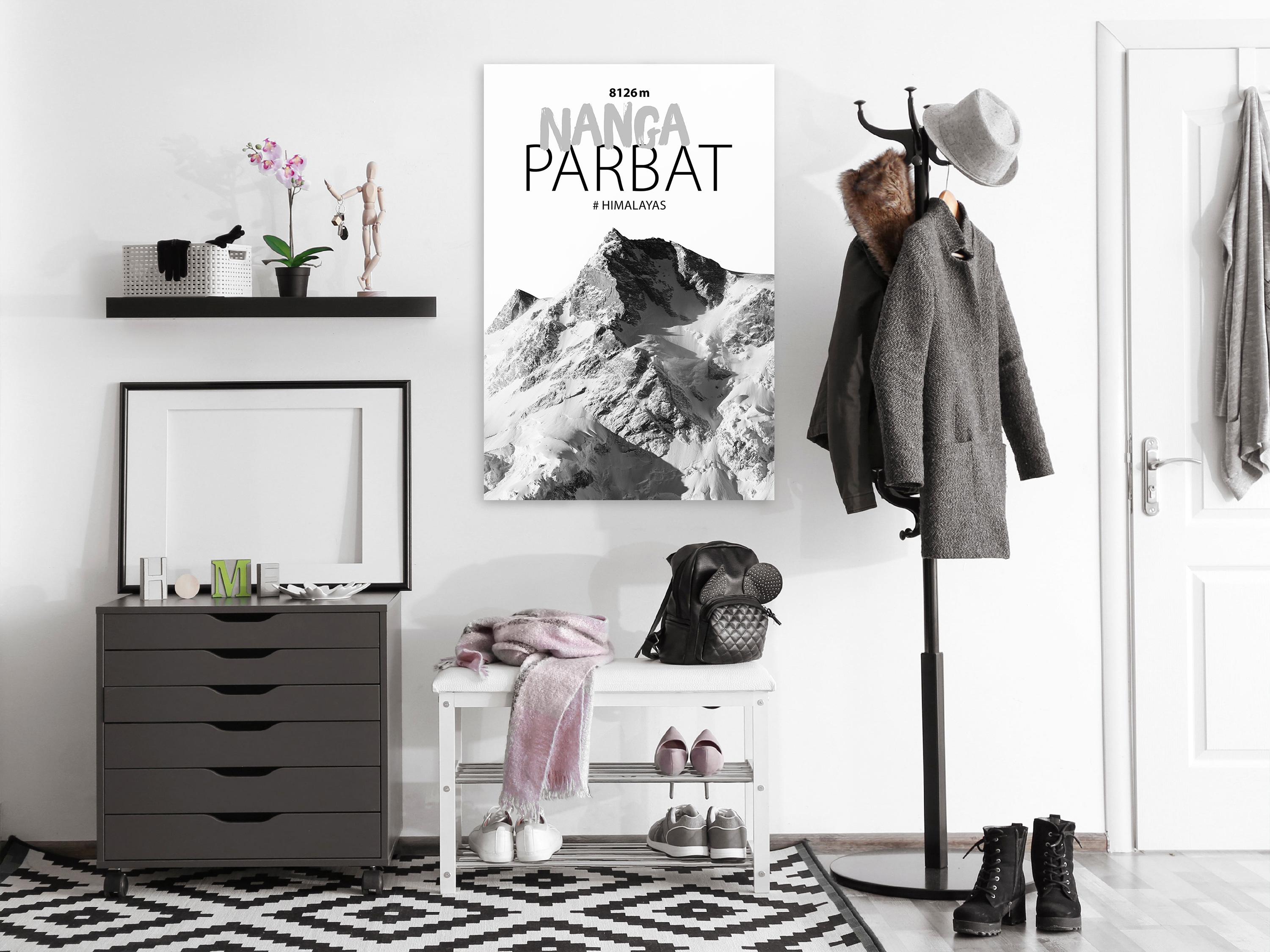 Billede - Nanga Parbat (1 Part) Vertical - 40 x 60 cm - På italiensk lærred