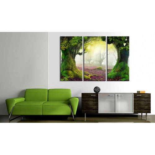 Billede - Mysterious forest - triptych