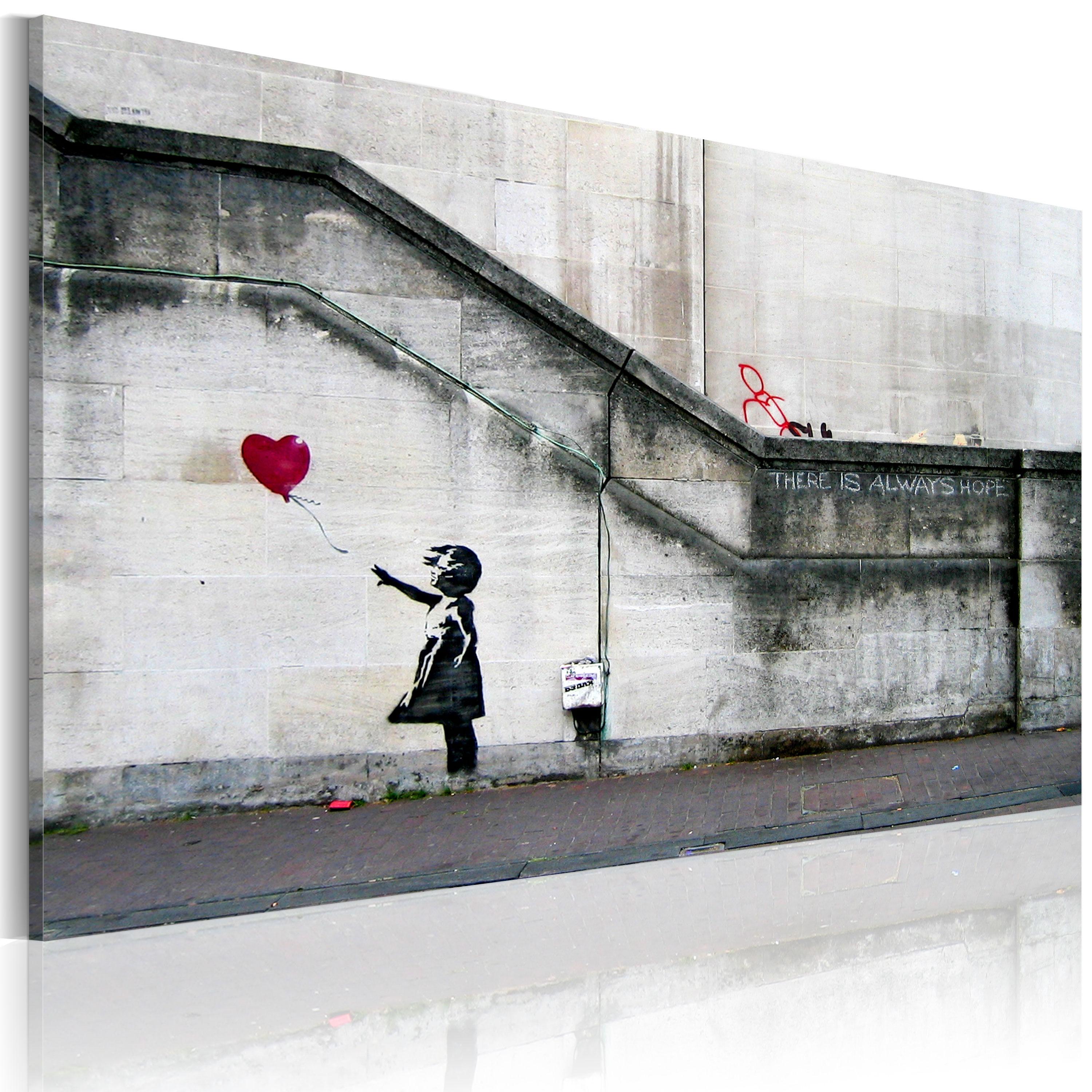 Billede - There is always hope (Banksy) - 90 x 60 cm - Standard