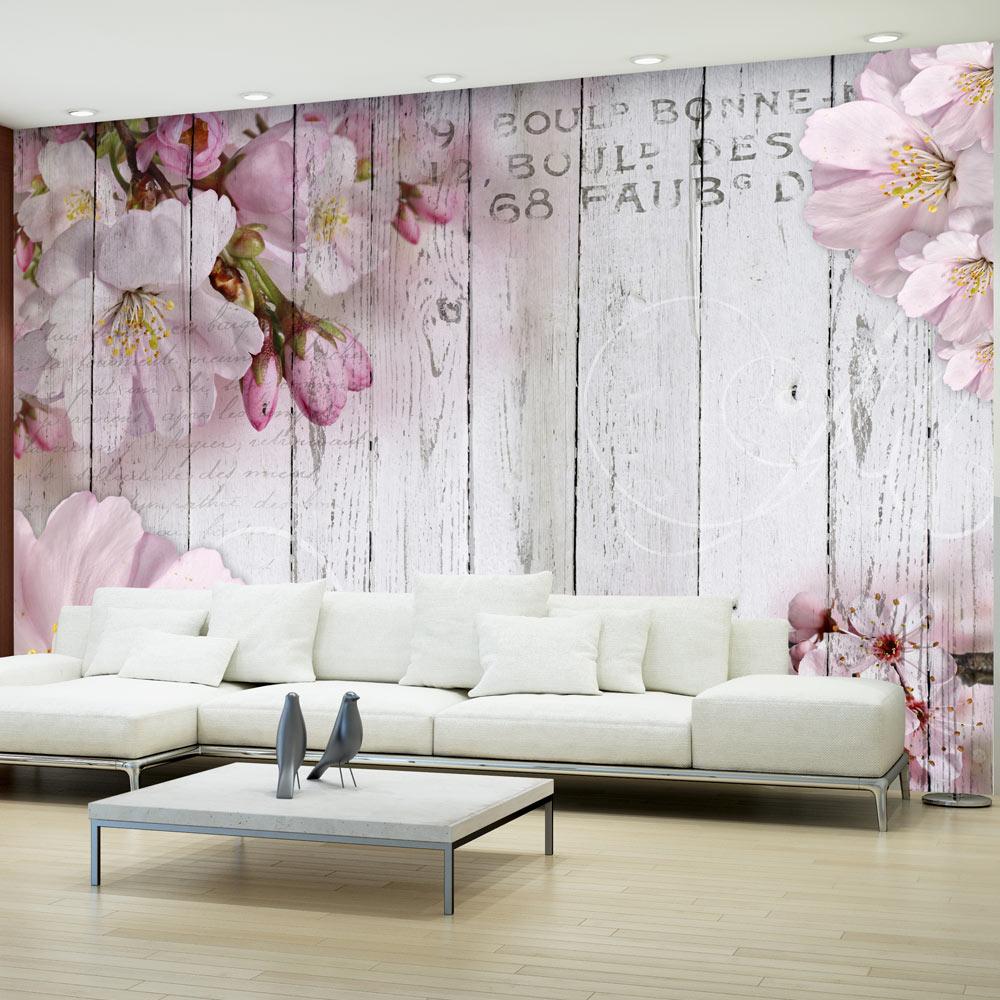 Fototapet - Apple Blossoms - 250 x 175 cm - Standard
