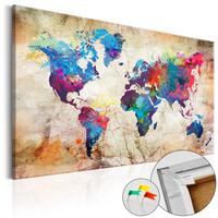 Billede på kork - World Map: Urban Style