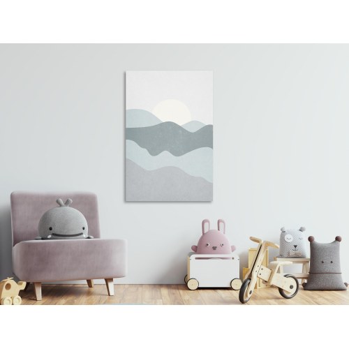 Billede - Sun Over Mountains (1 Part) Vertical