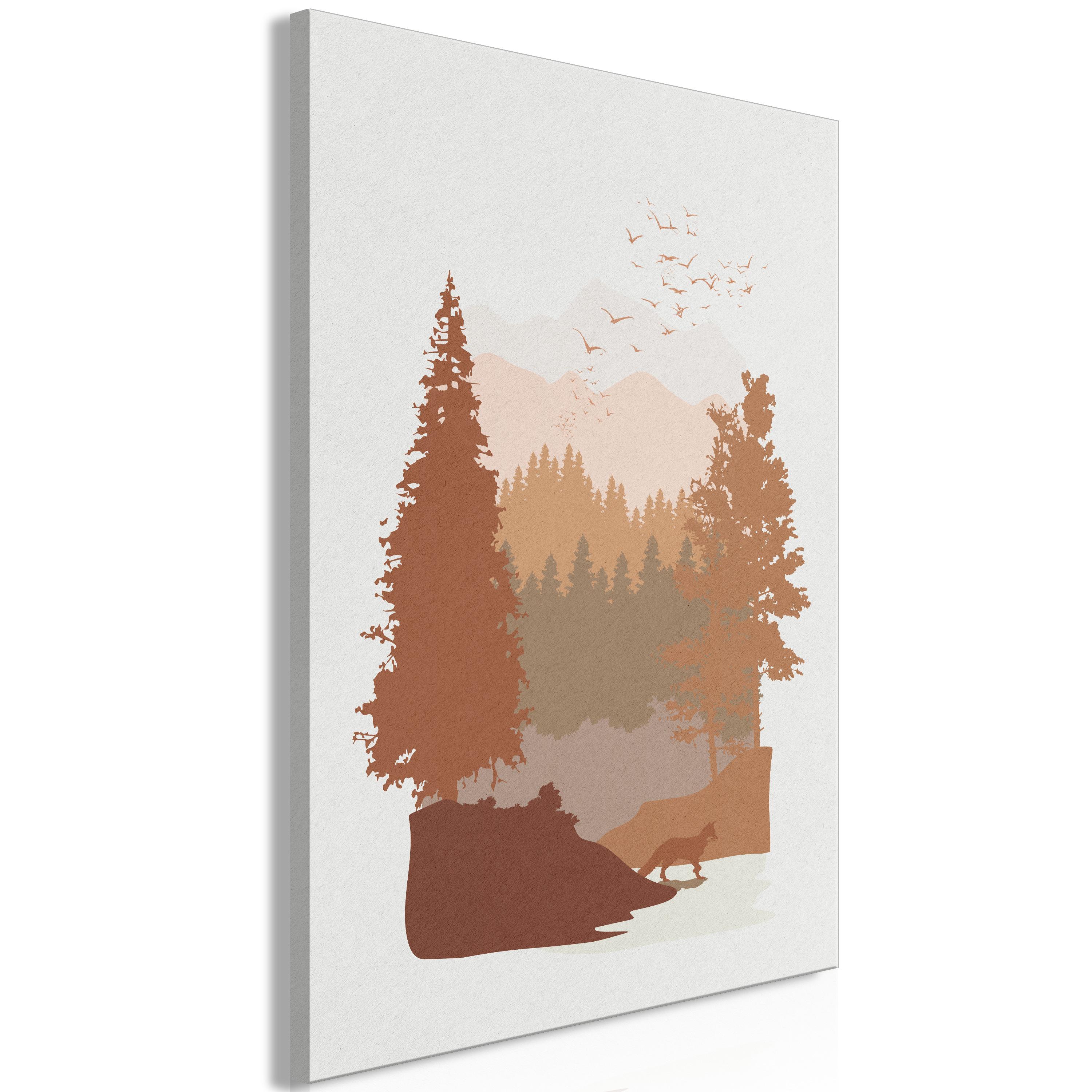 Billede - Autumn in the Mountains (1 Part) Vertical - 40 x 60 cm - Premium Print