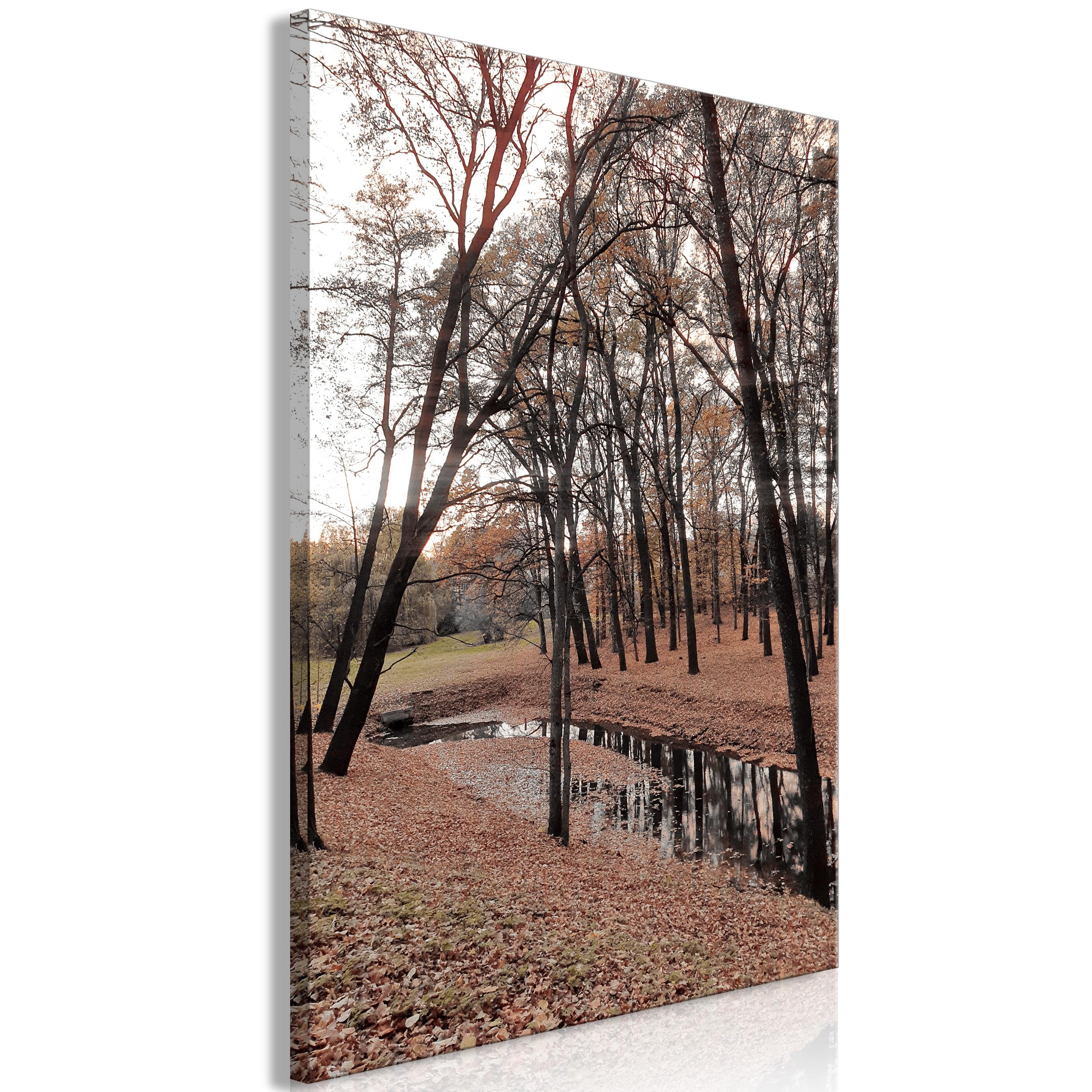 Billede - Autumn Walk (1 Part) Vertical - 40 x 60 cm - Standard