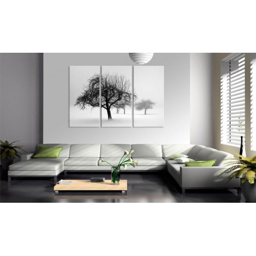 Billede - Trees submerged in white