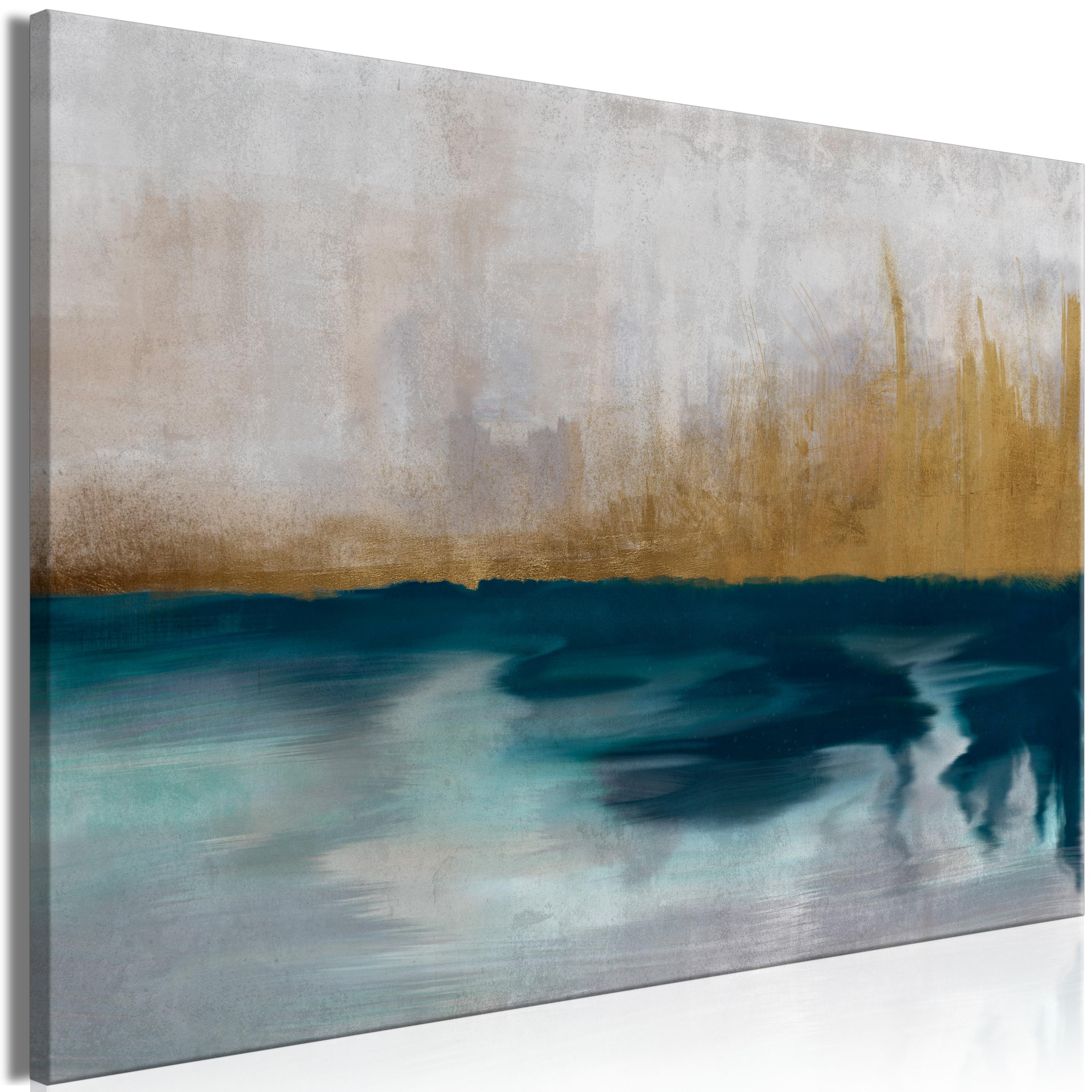 Billede - Golden Grasses (1 Part) Wide - 90 x 60 cm - Premium Print