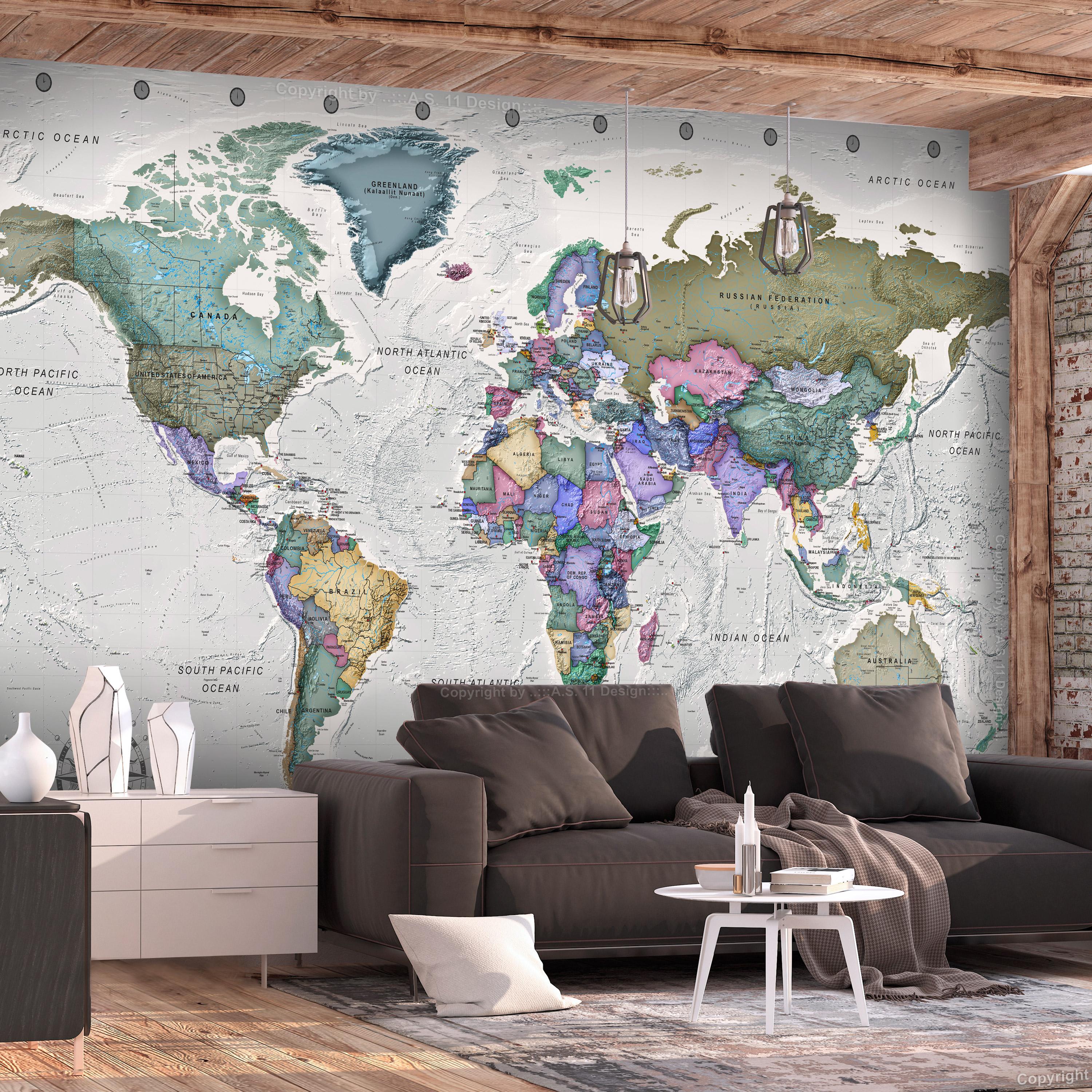 Fototapet - World Destinations - 441 x 315 cm - Selvklæbende