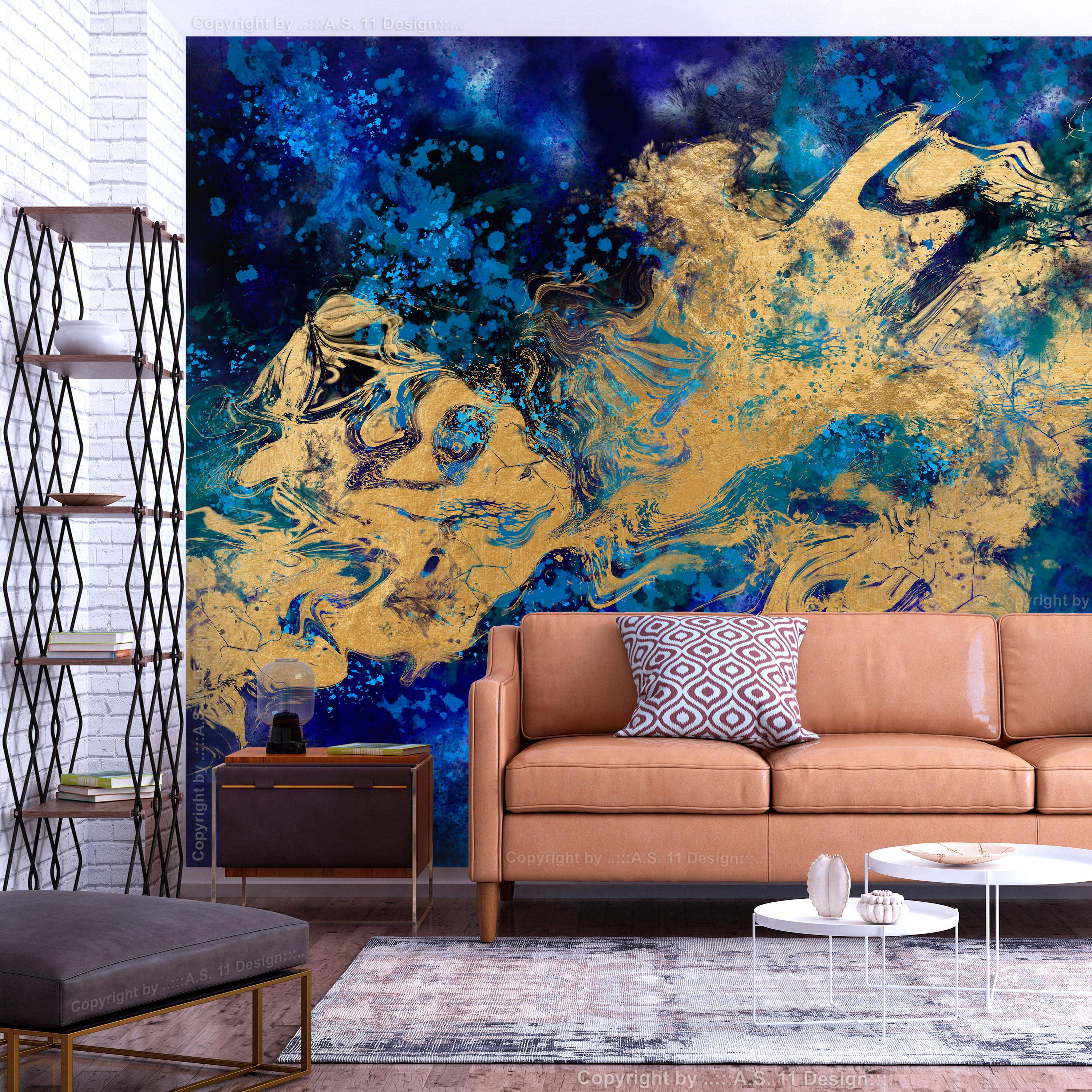 Fototapet - Gorgeous Blue - 250 x 175 cm - Standard