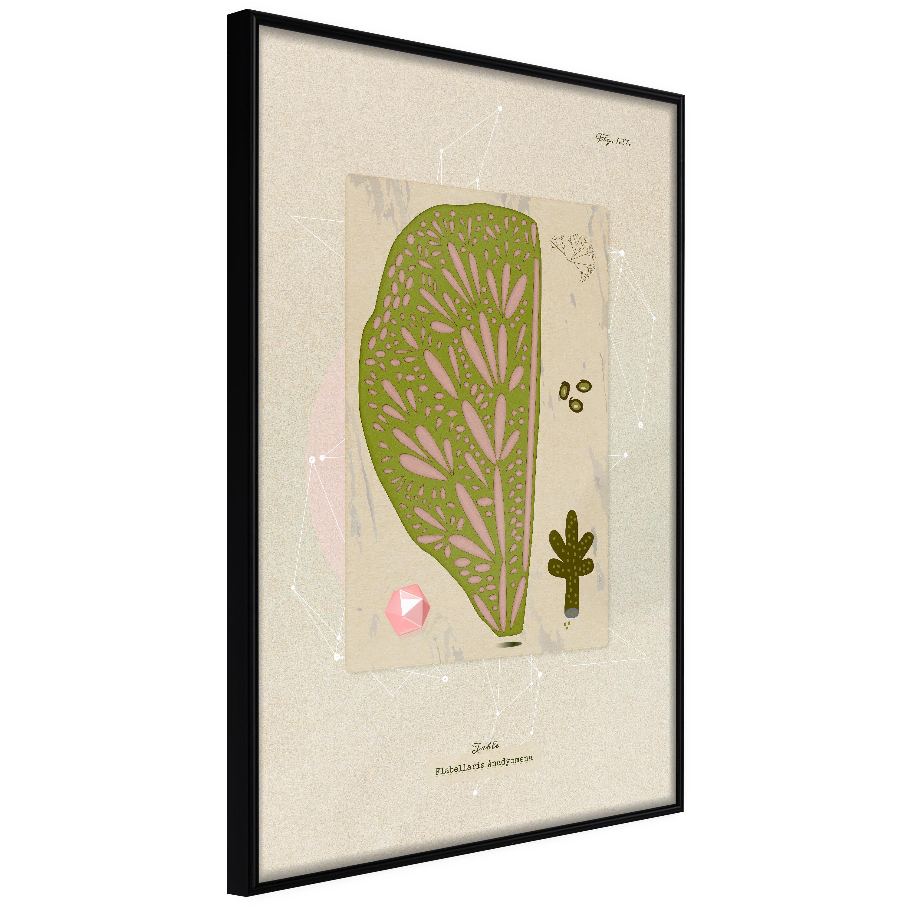Plakat - Abstract Tree - 40 x 60 cm - Sort ramme