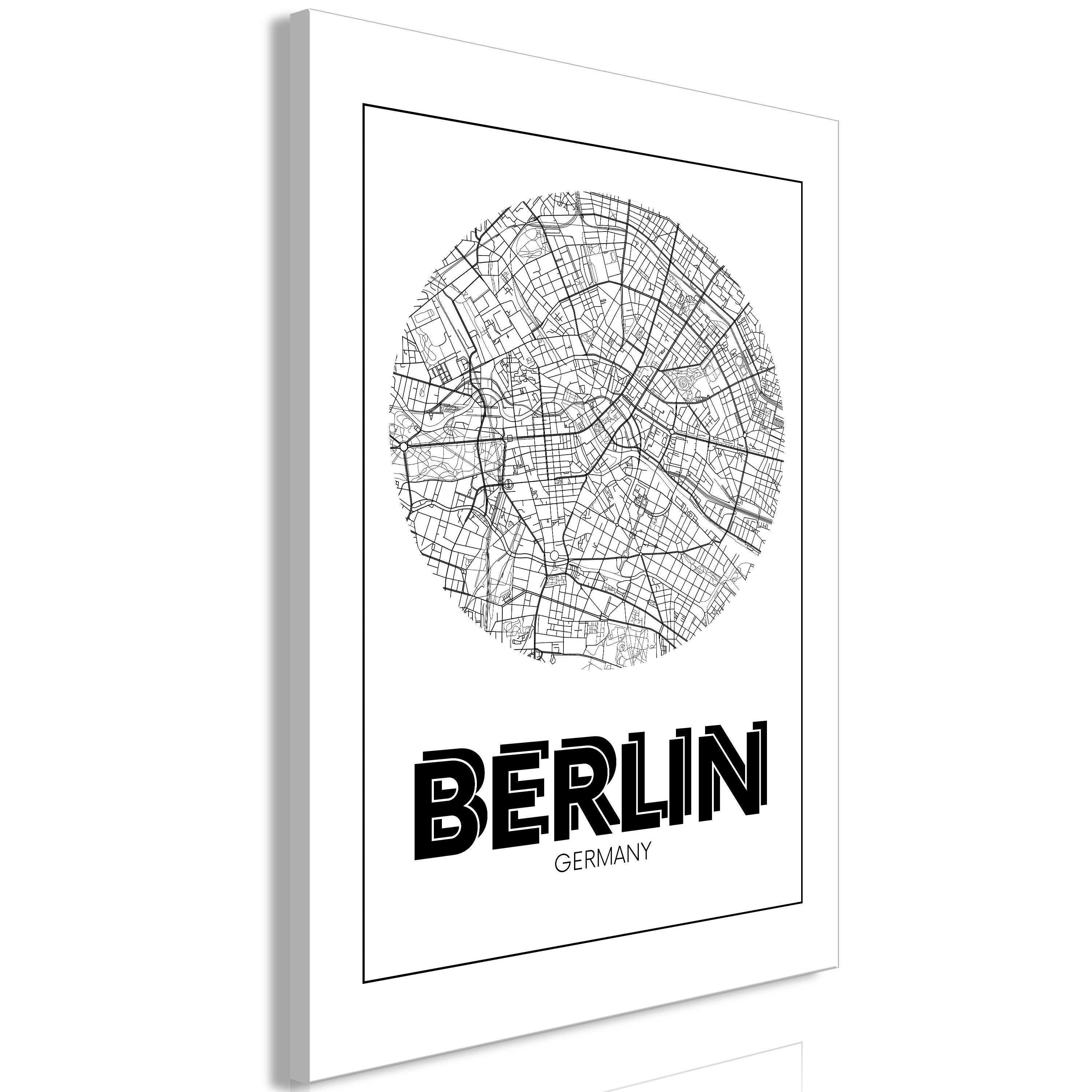 Billede - Retro Berlin (1 Part) Vertical - 80 x 120 cm - Premium Print