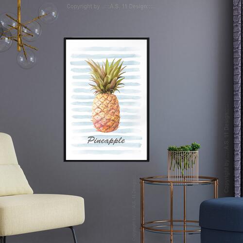 Plakat - Pineapple and Stripes