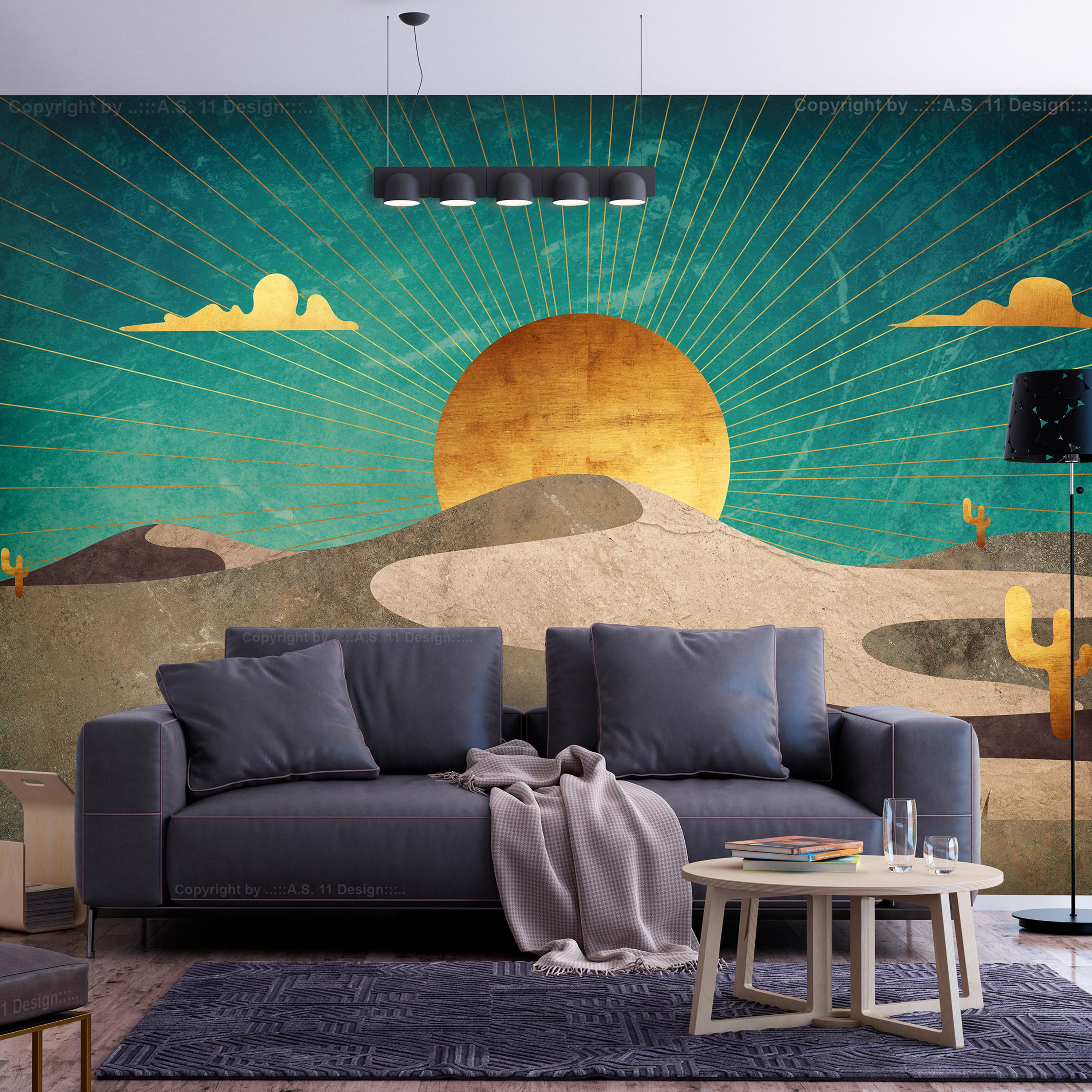 Fototapet - Morning in the Desert - 147 x 105 cm - Selvklæbende