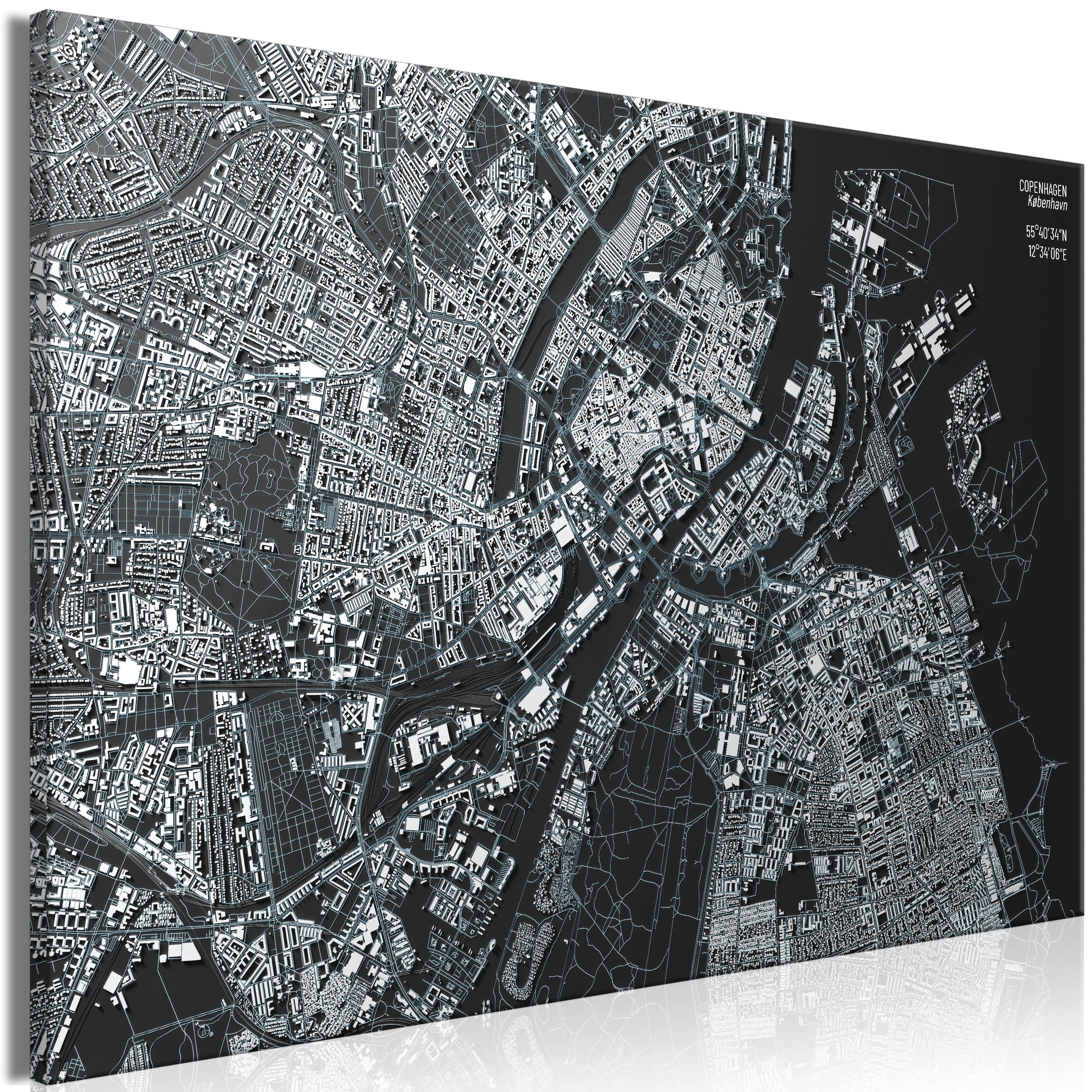 Billede - Close up of Copenhagen (1 Part) Wide - 60 x 40 cm - Premium Print
