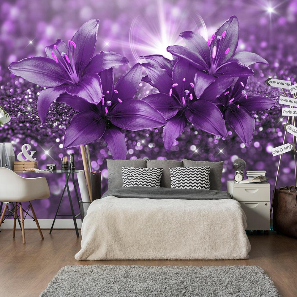 Fototapet - Masterpiece of Purple - 400 x 280 cm - Standard