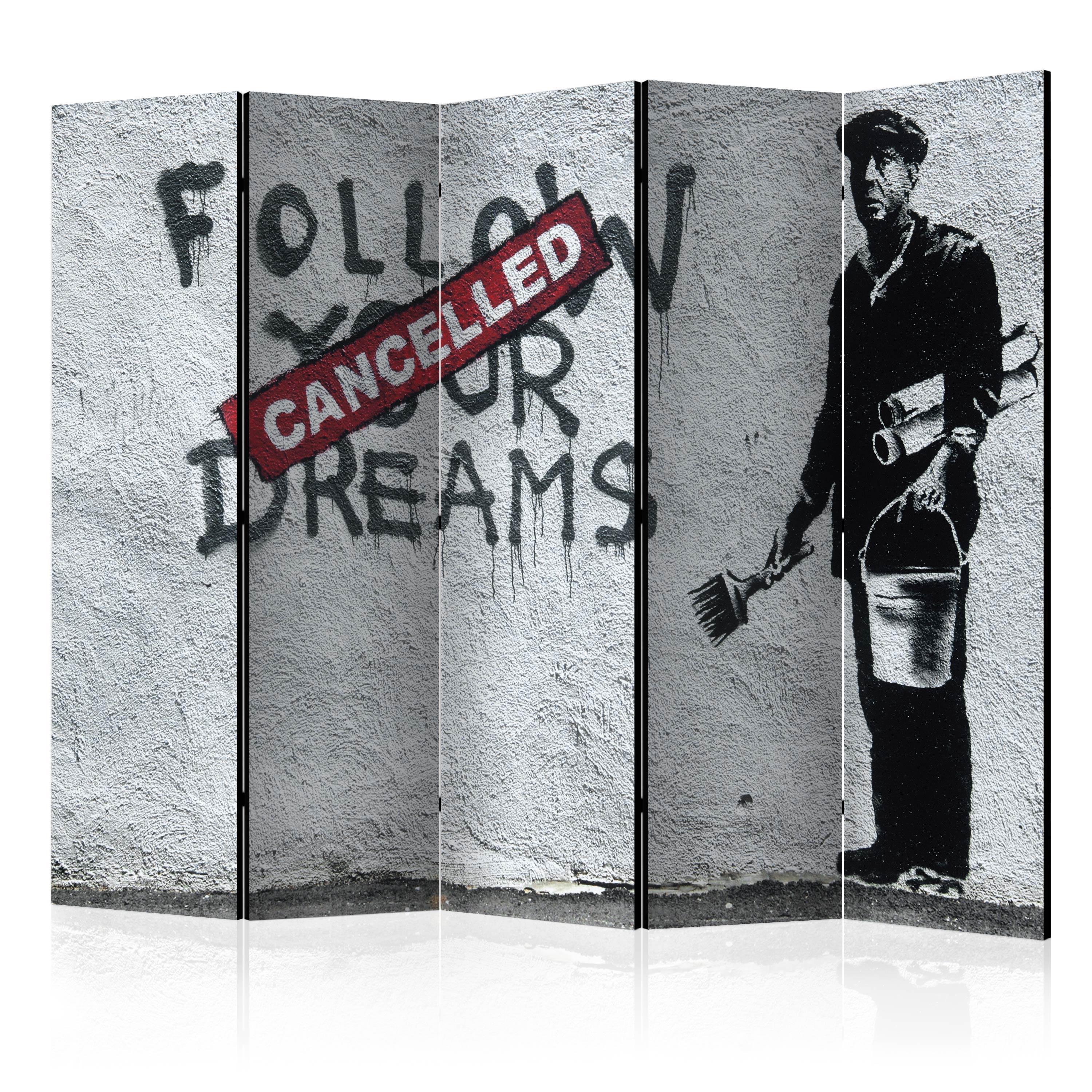 Skærmvæg - Dreams Cancelled (Banksy) II - 225 x 172 cm - Enkeltsiddet billede