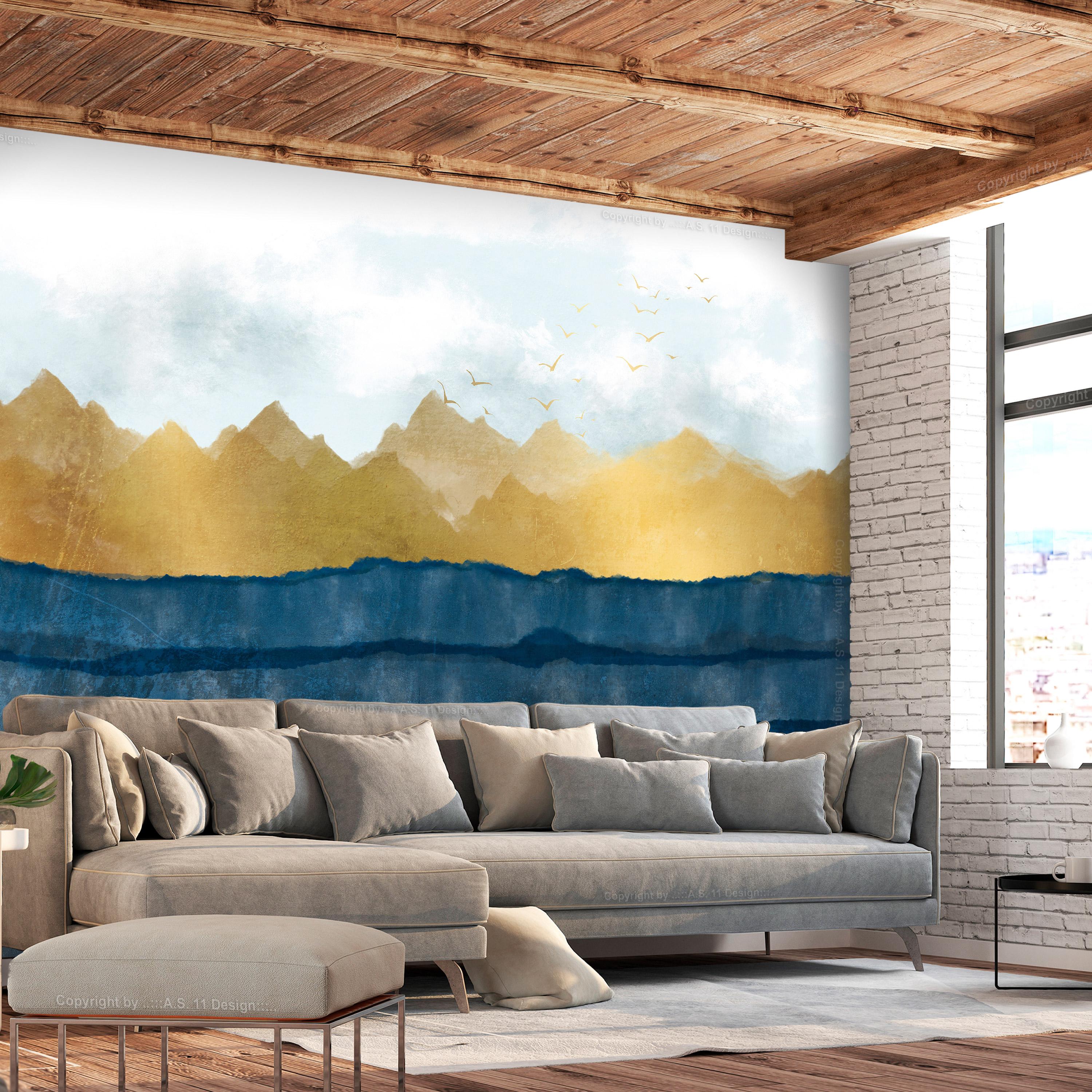 Fototapet - Dawn in the Mountains - Second Variant - 300 x 210 cm - Standard