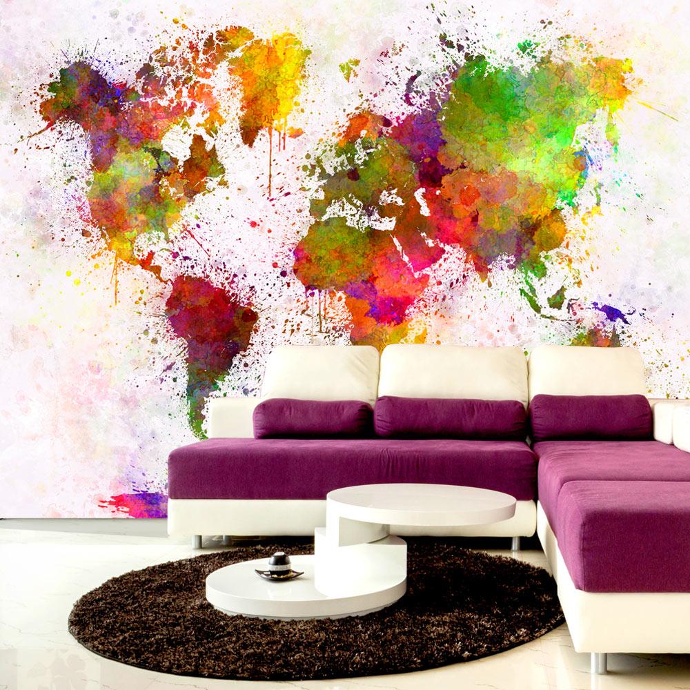 Fototapet - Dyed World - 200 x 140 cm - Standard