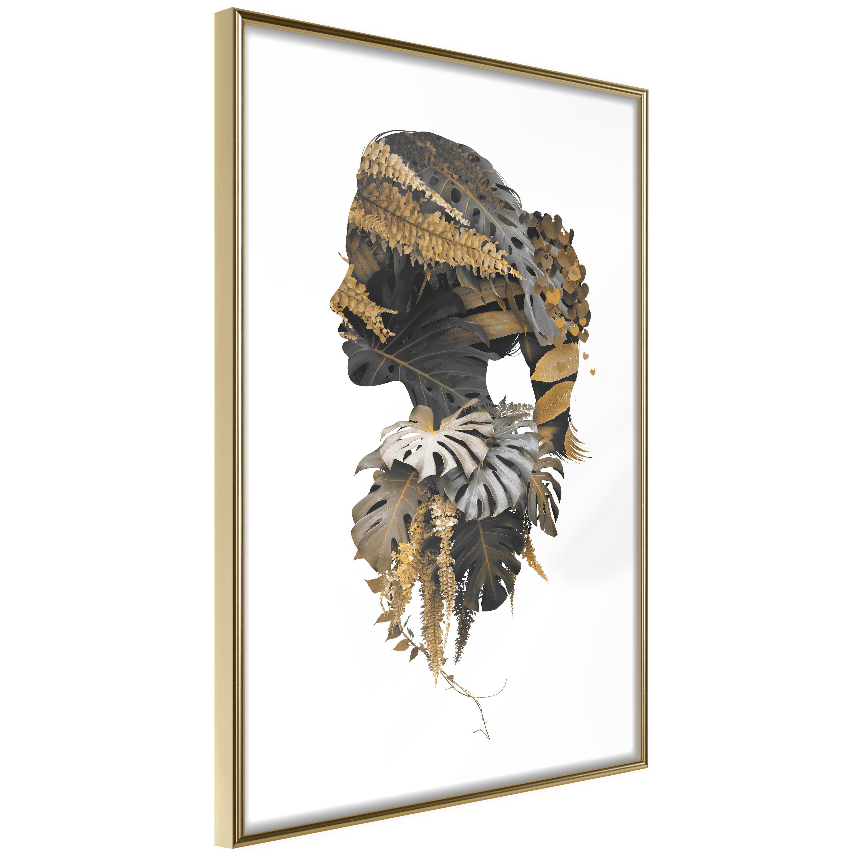 Plakat - Jungle Man - 30 x 45 cm - Guldramme