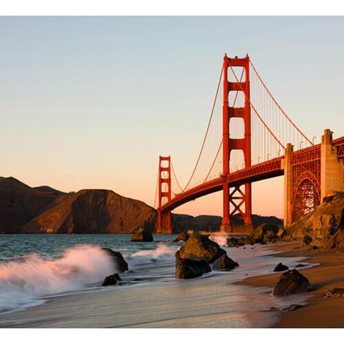 Fototapet - Golden Gate Bridge - sunset, San Francisco