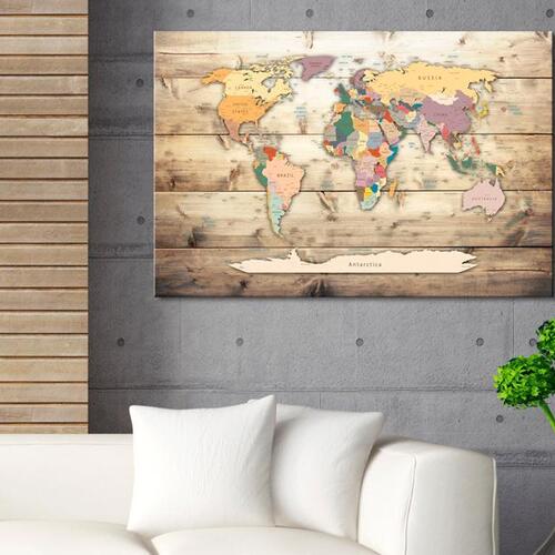 Billede - World Map: Colourful Continents