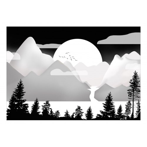 Fototapet - Landscape at Sunset - Second Variant