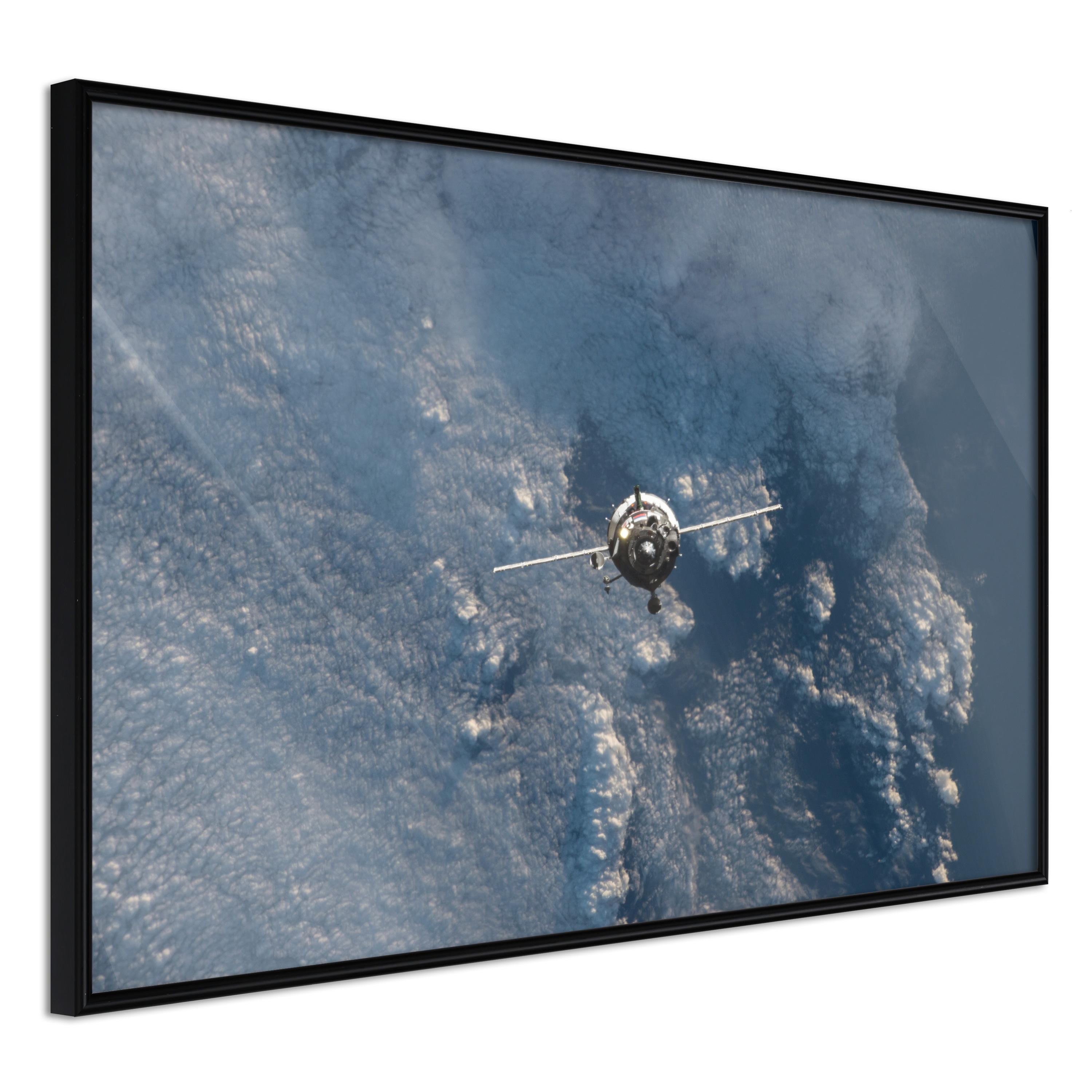 Plakat - Blue Planet - 90 x 60 cm - Sort ramme