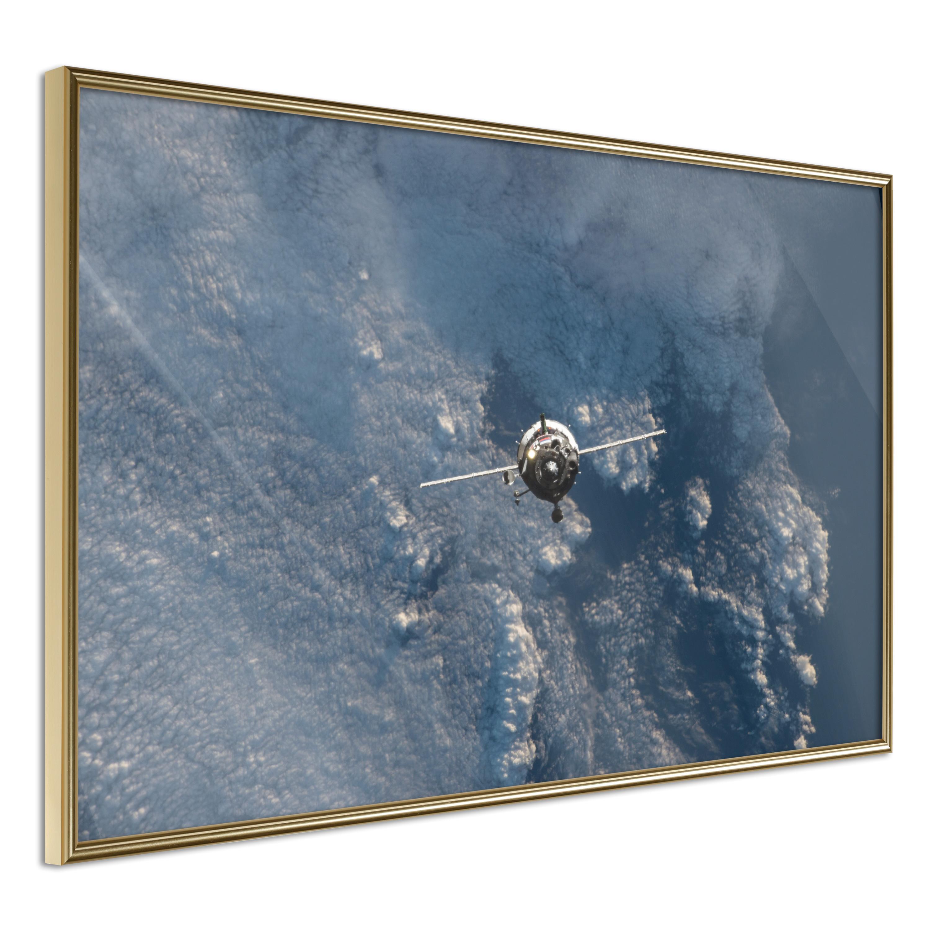 Plakat - Blue Planet - 90 x 60 cm - Guldramme