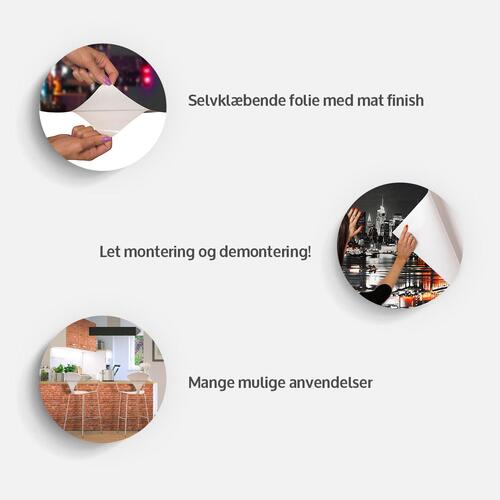 Fototapet - Flyvemaskine fra byen