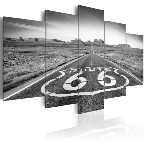Billede - Route 66 - black and white