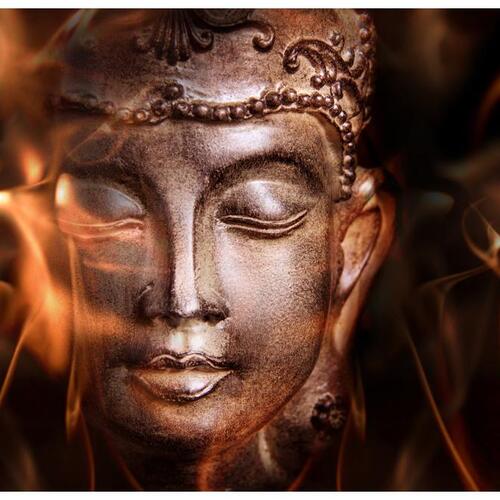 Fototapet - Buddha. Fire of meditation.