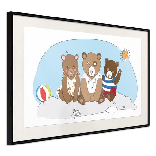 Plakat - Teddy Bears on the Beach